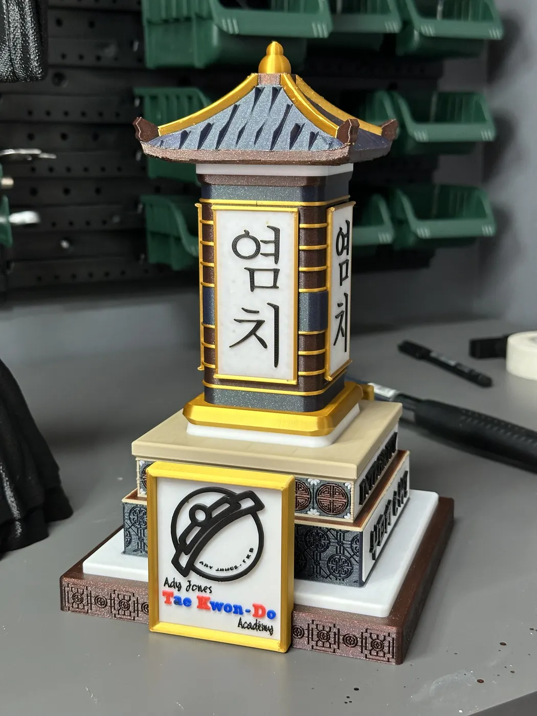 Colourful Egyptian themed 3D printed prop