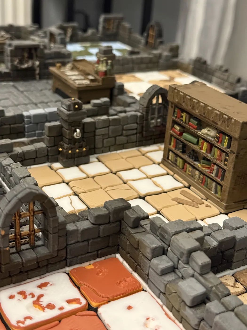 Detailed miniature 3D printed building